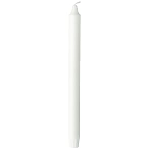 Kronljus Vit, stearin, 20cm, 30/fp