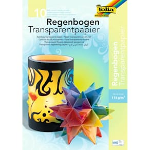 Transparentpapier Folia Regenbogentransparentpapier, 10 Blatt