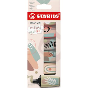 Markeerstift STABILO BOSS MINI naturevibes, geassorteerde kleuren