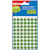 Etiketten Apli rond etui, 13 mm, groen, 175 stuks