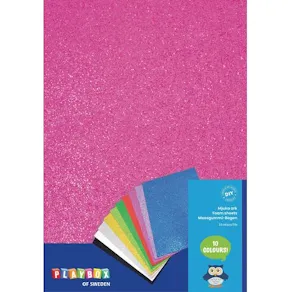Mossgummi glitter 20x30cm 10/fp