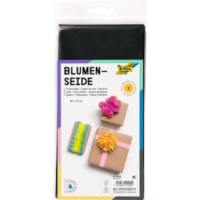 Blumenseide Folia, 50 x 70 cm, schwarz