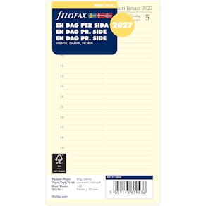 Dagbok Personal 2027 Dag Per Sida Svensk/Dansk/Norsk