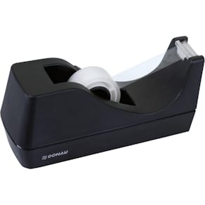 Plakbandafroller Donau, voor rollen van 19 mm x 33 m, zwart