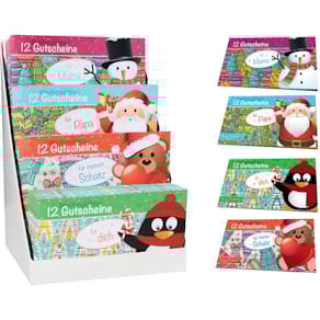 Display RNK Idee & Stil Weihnachtsgutscheinhefte, sortiert