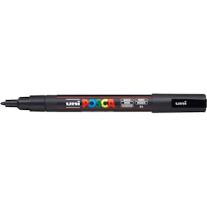 Pigmentmarker Uni-Ball POSCA PC-3M, schwarz