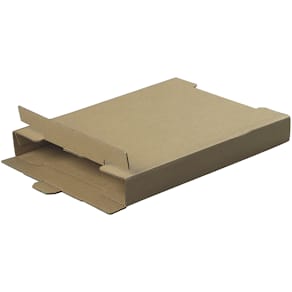 Arkivæske 320x285x52 mm, 1-lags B-bølge 3 mm, brun, FSC, 25 stk