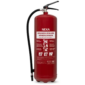 Brandsläckare NEXA 12kg pulver 55A röd