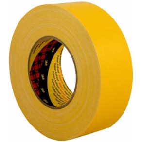 Tejp Textil Plastbelagd Gul, 25mm x 50m