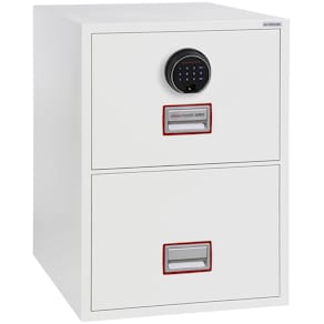 Hängeregistraturschrank Phoenix Safe FS2252F, 2 Schubladen, weiß