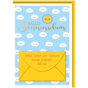 Glückwunschkarte Freudiges Ereignis, Geldschein