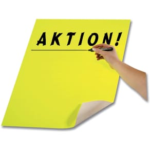 Plakatkarton Folia, 48 x 68 cm, zitronengelb
