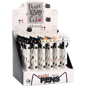 Tintenroller ITOTAL Cats, radierbar, blau, 0,7 mm