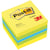 Notitiekubus Post-it Notes mini, groen, 400 vel, 51 x 51 mm