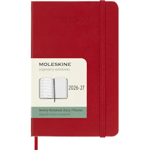 Classic Hard 18M 26/27 Week Note Pocket Röd