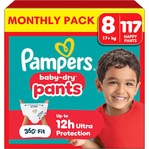 Blöja PAMPERS Baby Dry S8 17+kg 117/fp
