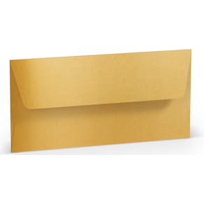 Briefumschlag Rössler Paperado, DL, gold metallic