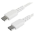 StarTech.com 1 m USB-C-kabel&nbsp,-&nbsp,vit - USB-kabel - USB-C