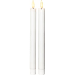Antikljus STAR T LED Rustic 25cm vit