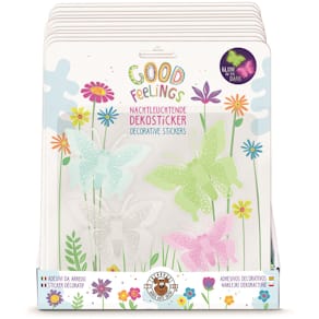 Sticker TRENDHAUS Schmetterling 3D, 4 Stück, sortierte Farben