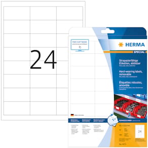 Herma etiket ekstra stærk aftagelig film 66x33,8 (480)