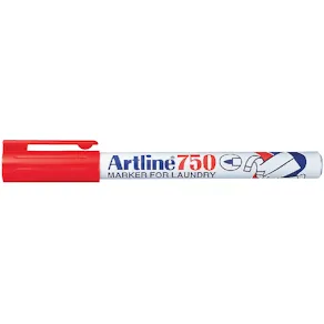 Textilpenna Artline 750 röd