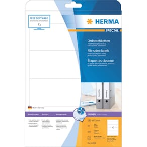 Ordneretiketten HERMA, breit/kurz, selbstklebend, weiß