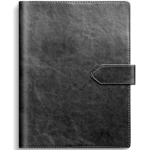 Dagbok svart konstläder 2026