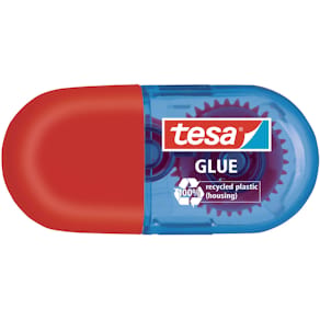 Kleberoller tesa Mini, rot/blau