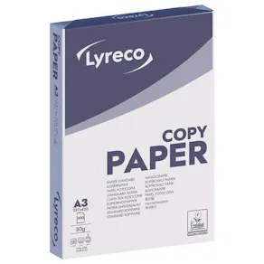 Kopieringspapper LYRECO Copy A3 80g oh 500/fp