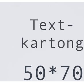 Textkartong Vit, 50x 70cm, 275g, 10/fp