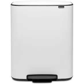 Papperskorg BRABANTIA Pedal Bo 60L vit