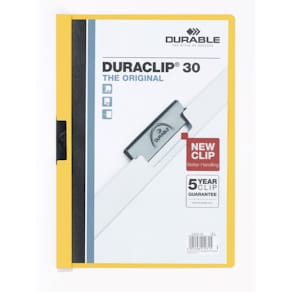 Klemmmappe Durable DURACLIP Original 30, A4, gelb