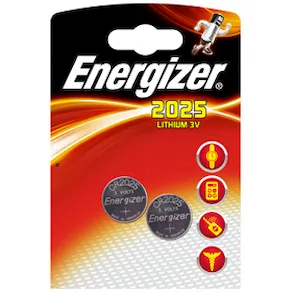 Batteri Energizer Cell Lithium CR2025, 2/fp