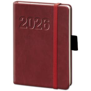 Buchkalender BSB V-Book, A6, bordeaux
