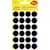 Etiketten Avery ronde, 18 mm, zwart, 96 stuks