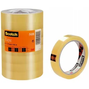 Kontorstejp Scotch 508 Standard STOR, 19mm x 66m, 8rl