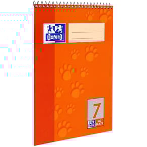 Spiralblock Oxford, A5, 40 Blatt, kariert Lin. 7, sortierter Ein­