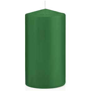 Stumpenkerze, dunkelgrün