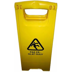 Advarselsskilt 'Cleaning', gul, 300 x 630 mm