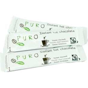 Cacaopoedersticks Puro, fairtrade, 30 g, doos van 100 stuks