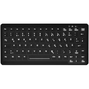 ACTIVE KEY ClassicClean Medical Keyboard Backlit Black (Nord
