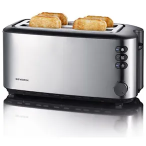 Brödrost 4 skivig rostfri