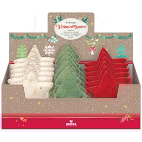 Anhänger MOSES Weihnachtszauber Filz, 3-fach sortiert, 10 x 10 x 