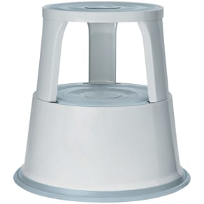 Rollhocker WEDO Metall, lichtgrau (RAL 7035)