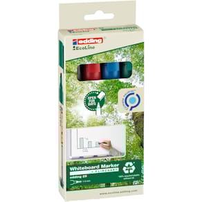 Whiteboardmarker Edding Ecoline e-29, set van 4, assorti