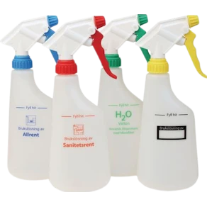 Sprayflaska tom för sanitet röd 600ml