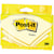 Notitieblok Post-it Notes, 76 x 127 mm, geel, 100 vel, blister