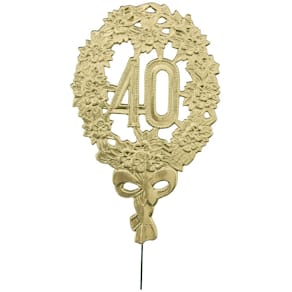 Jubiläumszahl DEMMLER, 40, gold