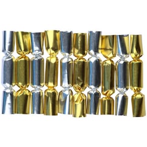 Knallbon-bon mini sølv og gull (10)